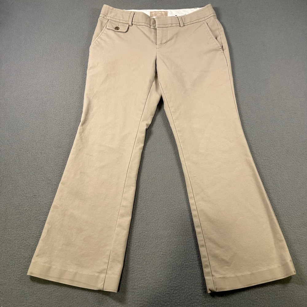 Banana Republic Ryan Fit Khaki Tan Bootcut Dress Pants Womens Size 0 Short